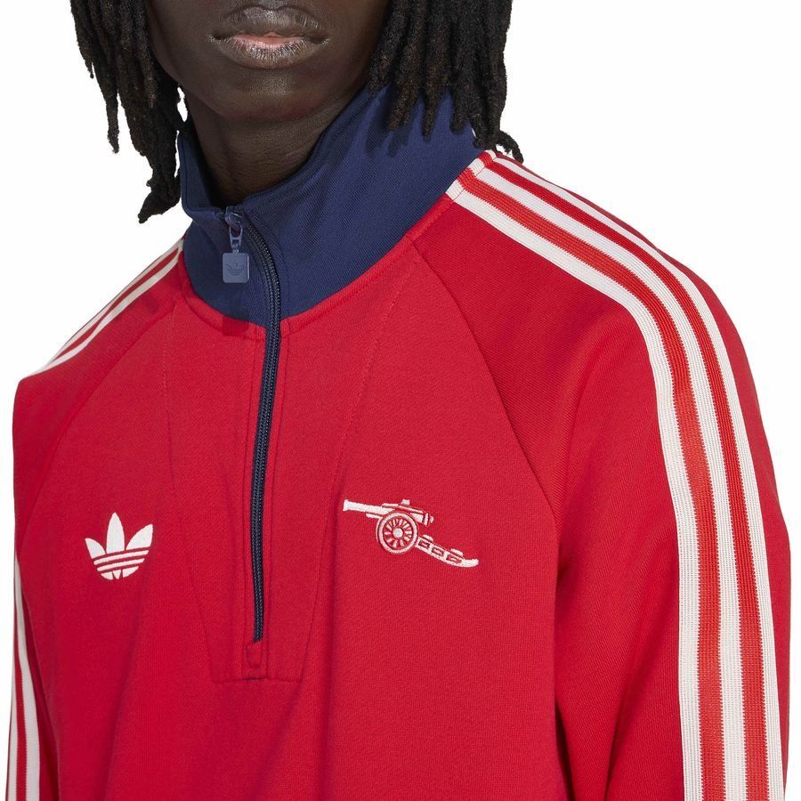 Arsenal Track Top OG Half Zip - Better Scarlet - Men's-SoccerKits Hub | Buy Soccer Jerseys Online